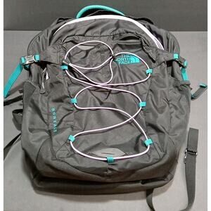 The North Face Borealis Backpack Hiking, Camping, School, Work Black Teal Purple